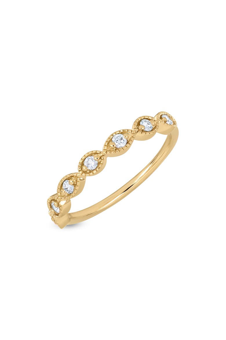 18K Gold Icon Diamond Stackable Ring (Online Trunk Show), Main, color, 18K YELLOW GOLD/ DIAMOND