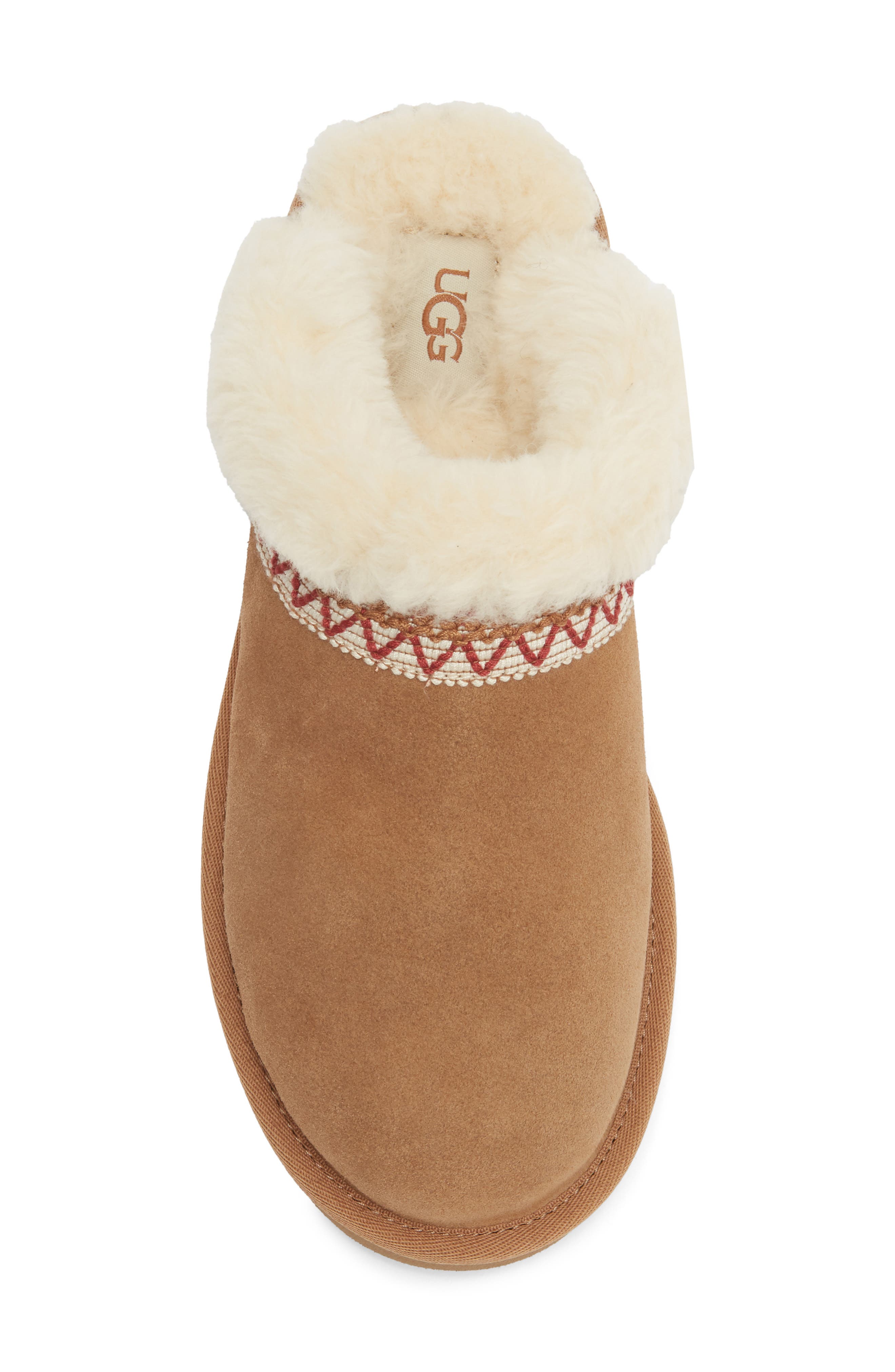 Taslyn Slipette UGGplush Scuff Slipper, Alternate, color, CHESTNUT