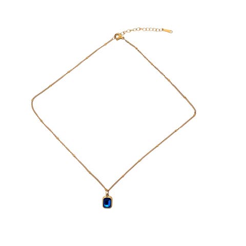 Rectangular Pendant Necklace