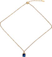 Gemini Jewelry Rectangular Pendant Necklace
