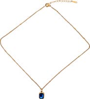 Gemini Jewelry Rectangular Pendant Necklace