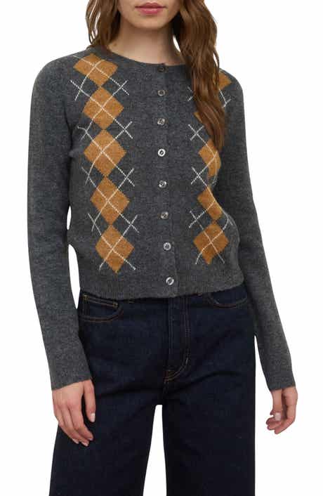 Blu Pepper Argyle Cardigan