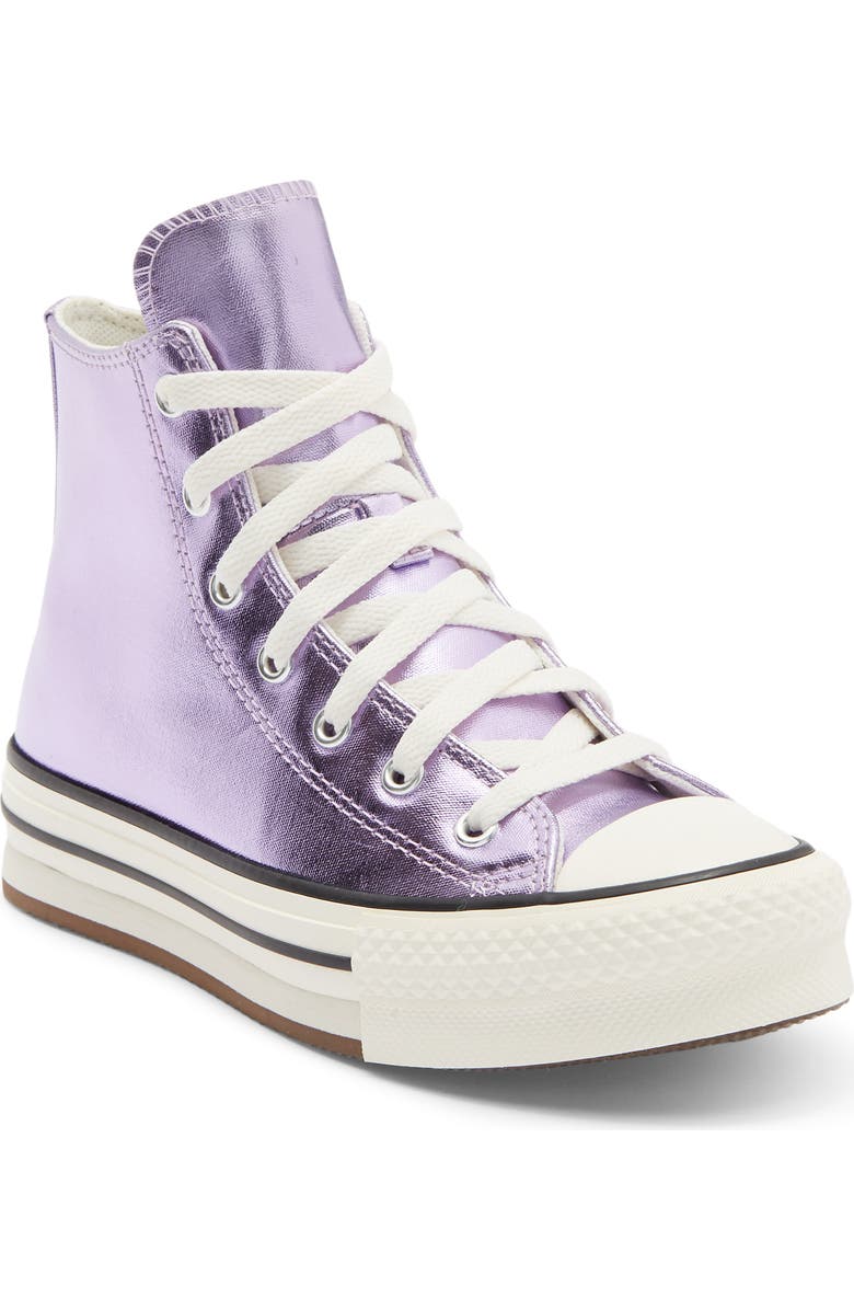 Converse Kids' Eva Lift Hi-Top Sneaker, Main, color, Purple/ Egret/ Black