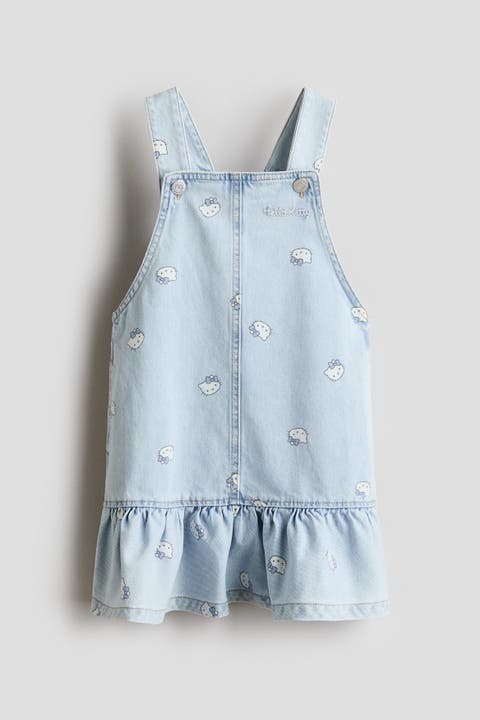Printed Dungaree Dress