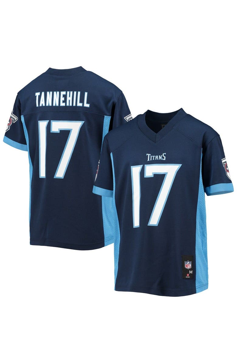 Outerstuff Youth Ryan Tannehill Navy Tennessee Titans Replica Player Jersey, Main, color,