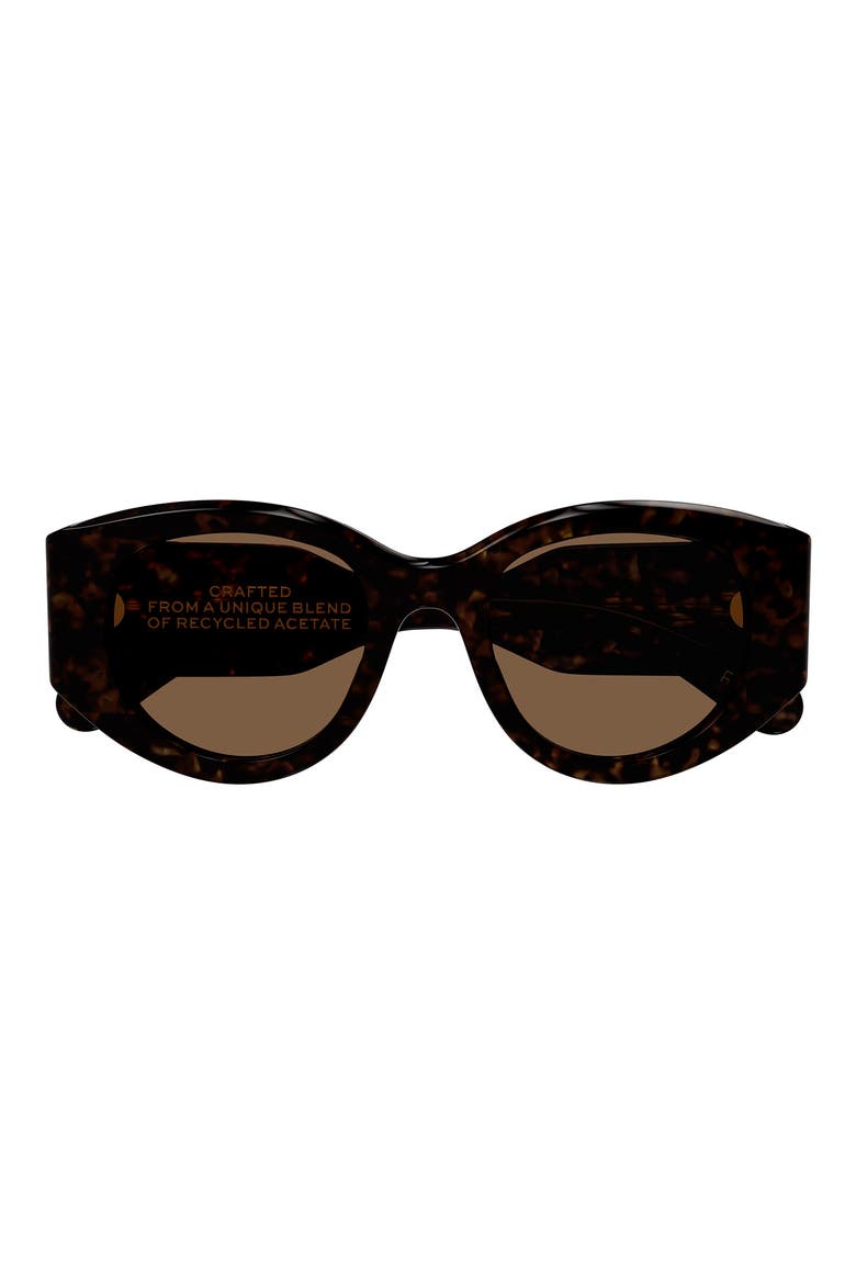 51mm Round Sunglasses, Main, color, HAVANA