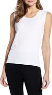 Ming Wang Scoop Neck Sweater Tank