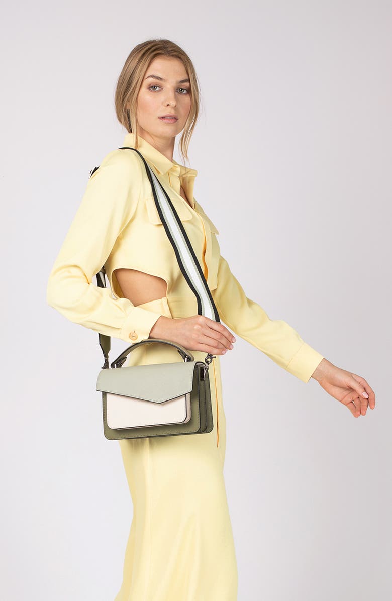 Botkier Cobble Hill Colorblock Leather Crossbody Bag, Alternate, color,
