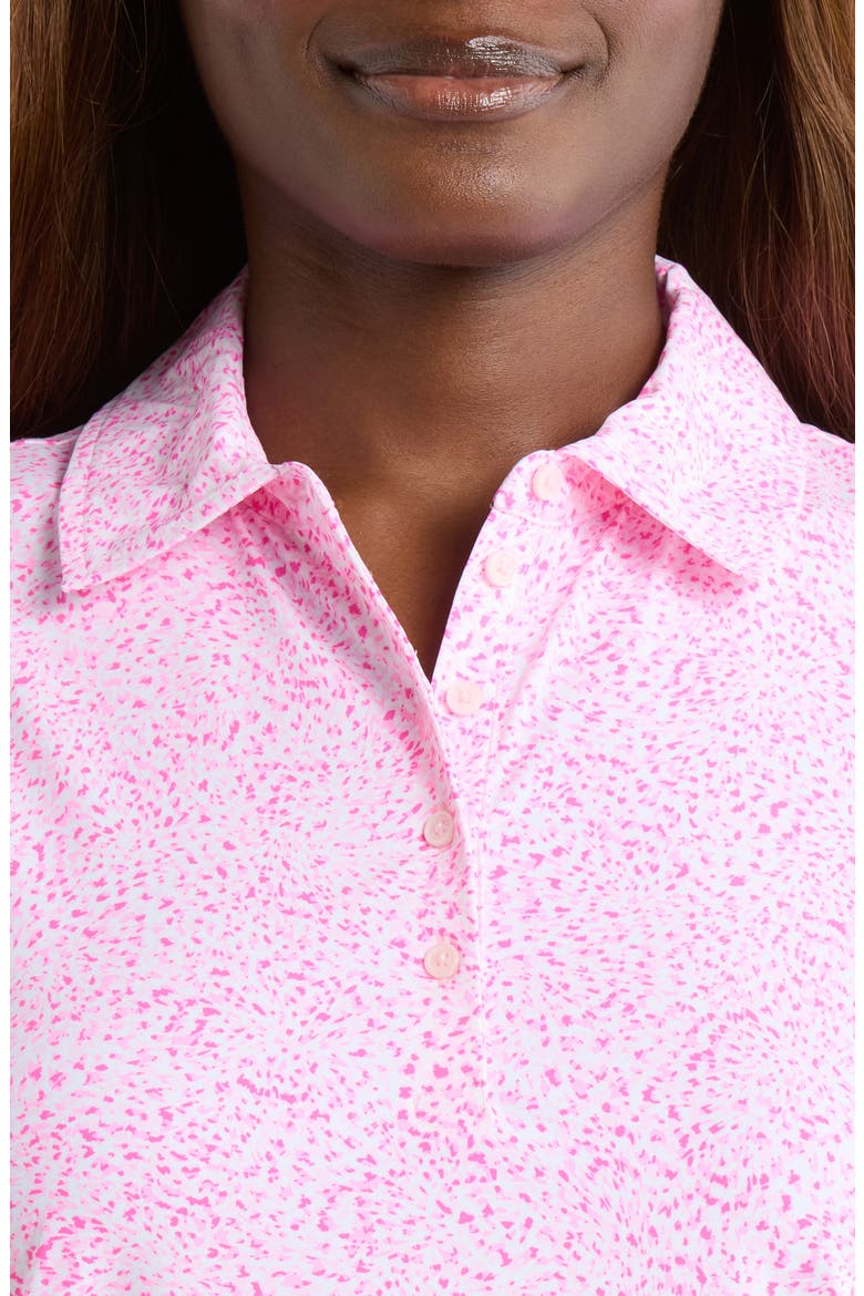 Fireworks Silky Tech Sleeveless Golf Polo, Alternate, color, BLUSH