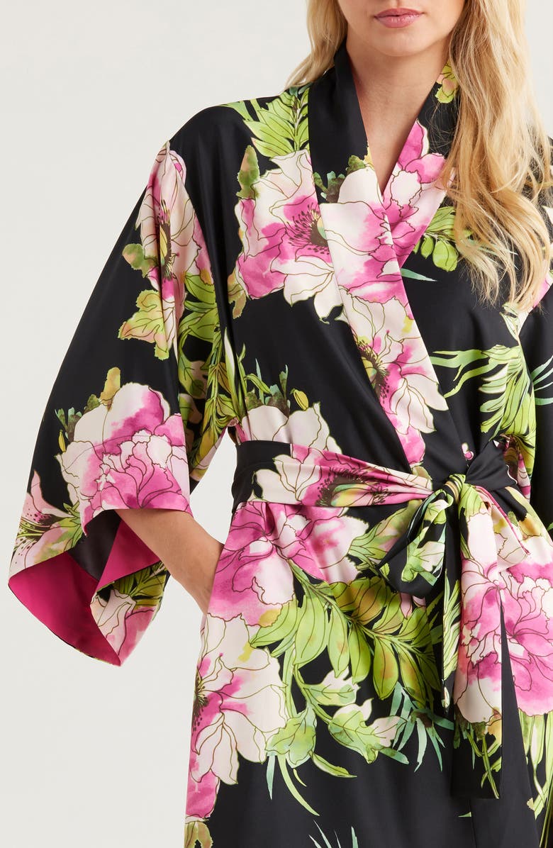 Natori Sonomi Floral Matte Wrap, Alternate, color,