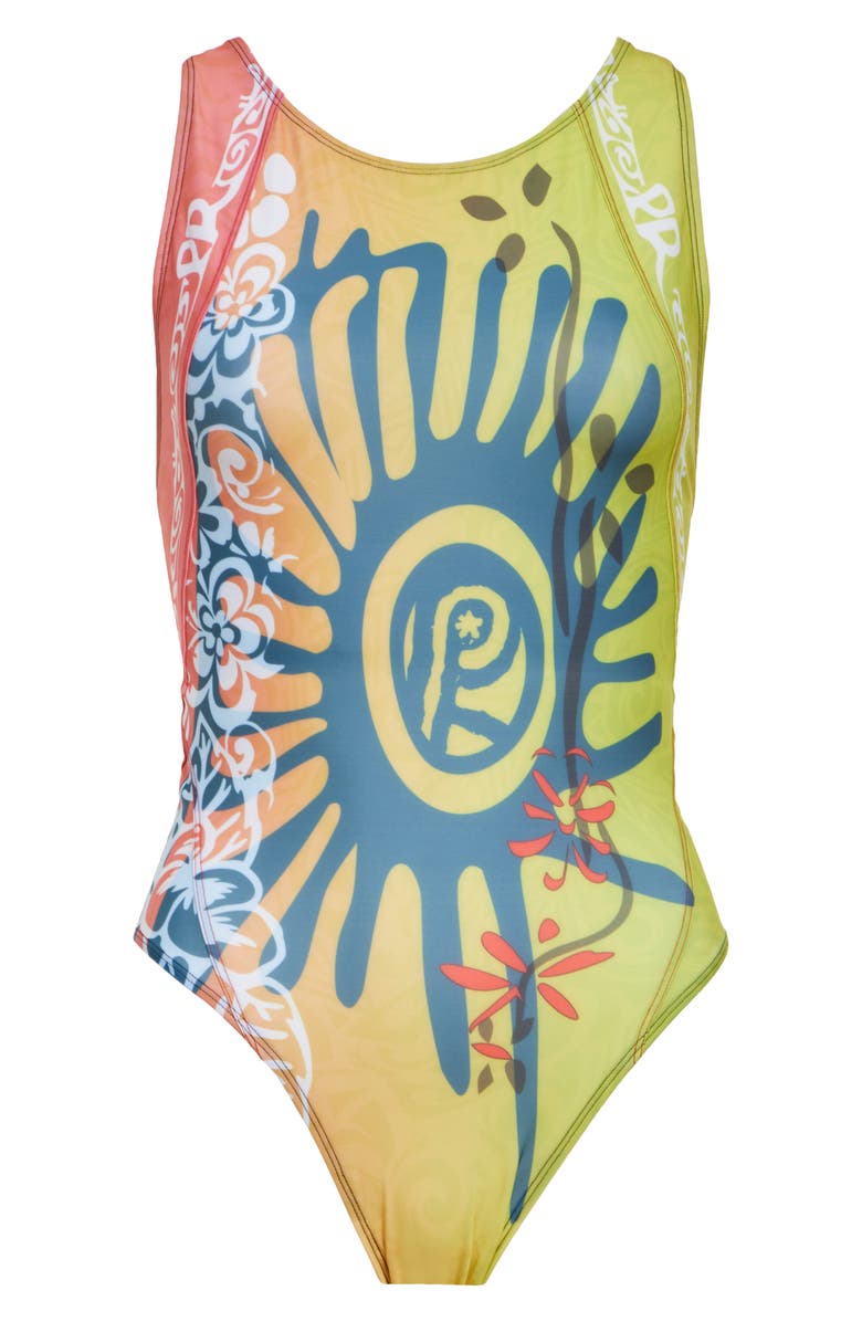 Paolina Russo One-Piece Swimsuit, Alternate, color, Neon Sunset