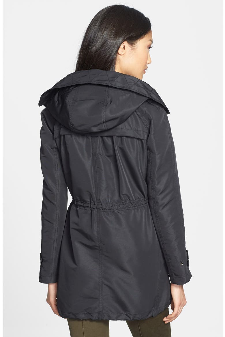 'Cobridge' Hooded Anorak with Detachable Liner, Alternate, color, BLACK