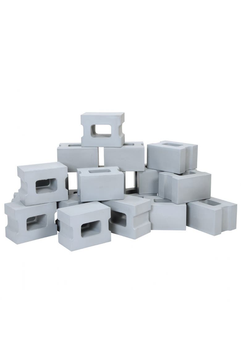 Foam Cinder Block Builders - Set of 20, Main, color, Multicolor