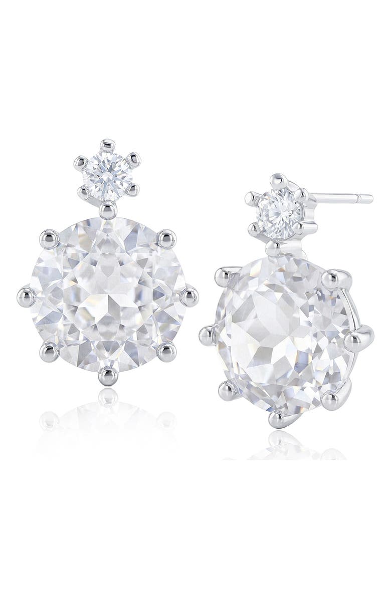 CZ by Kenneth Jay Lane 6.50 ct. tw. Cubic Zirconia Drop Earrings, Main, color, 
