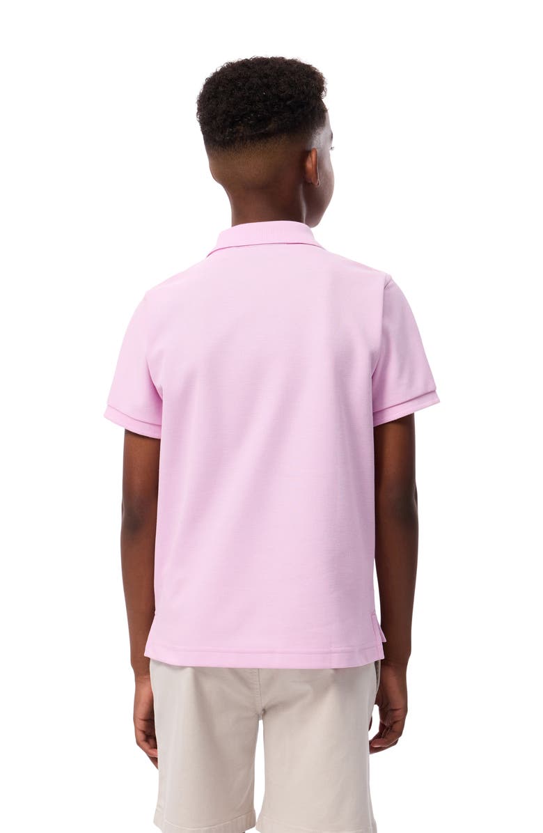 Psycho Bunny Kids' Classic Piqué Polo, Alternate, color, Peony Pink