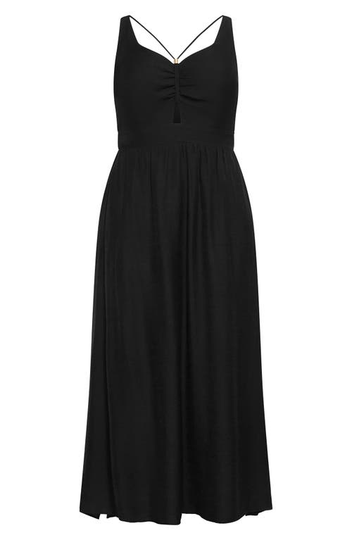 City Chic Iman Dress In Black