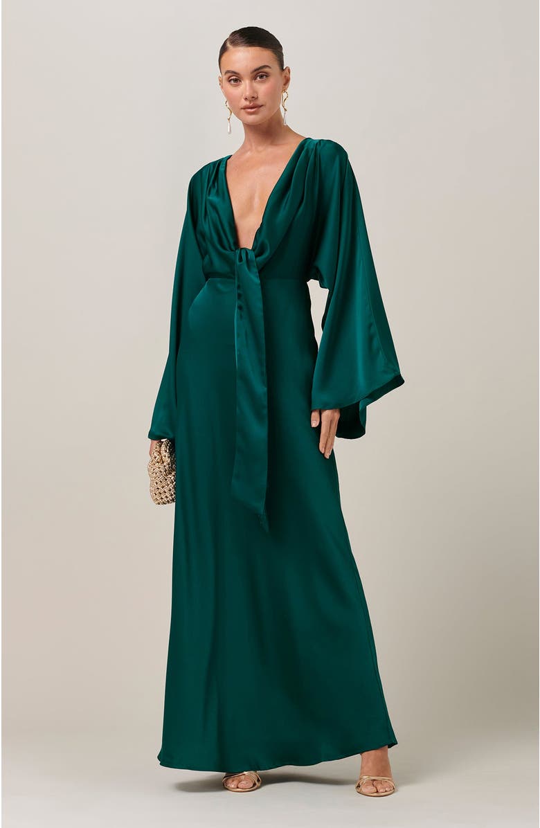 SAVEL Sassy Midi Dress, Alternate, color, Emerald