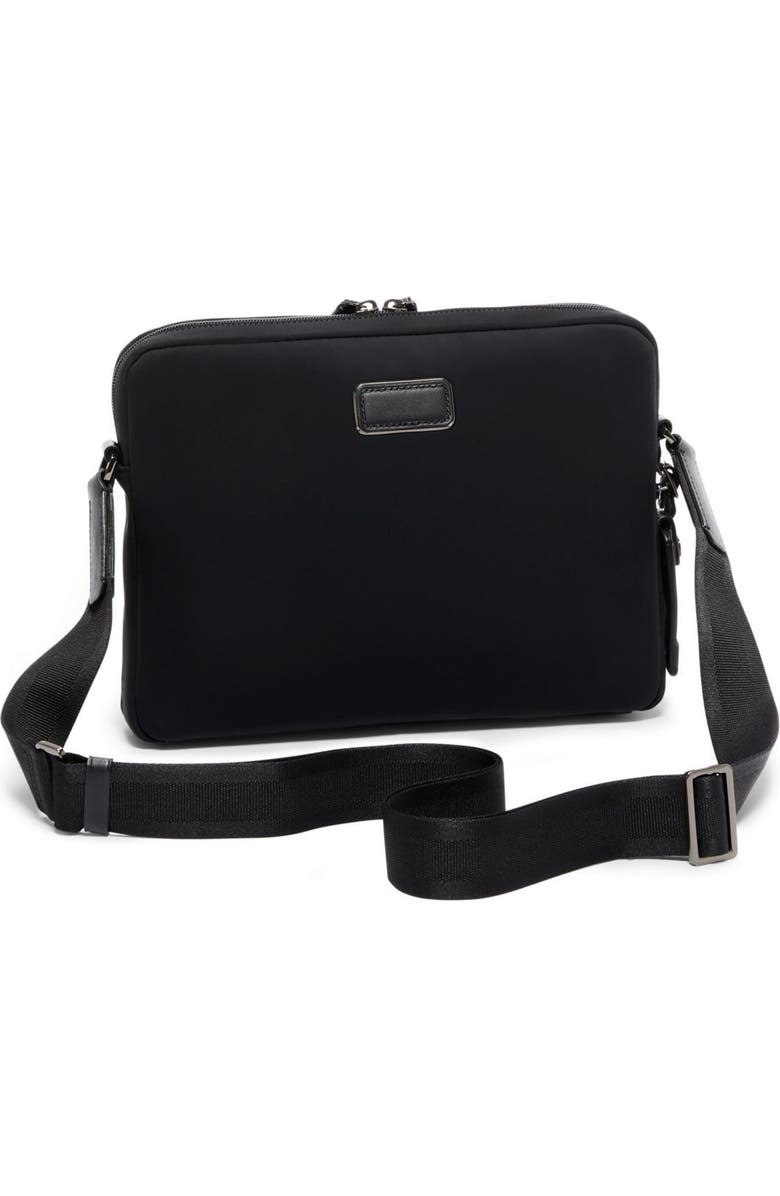 TUMI Harrison Leo Crossbody Bag, Main, color, Black