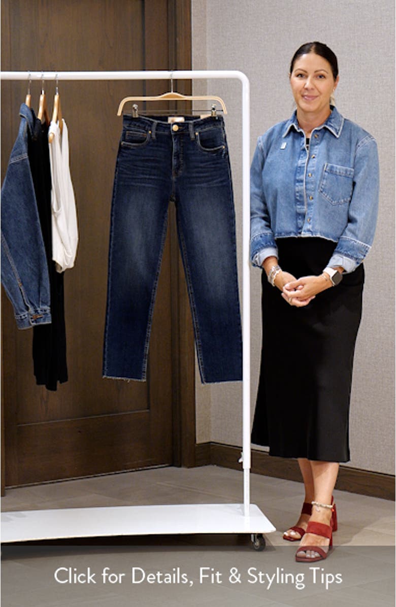Rachael High Waist Straight Leg Jeans, sales video thumbnail