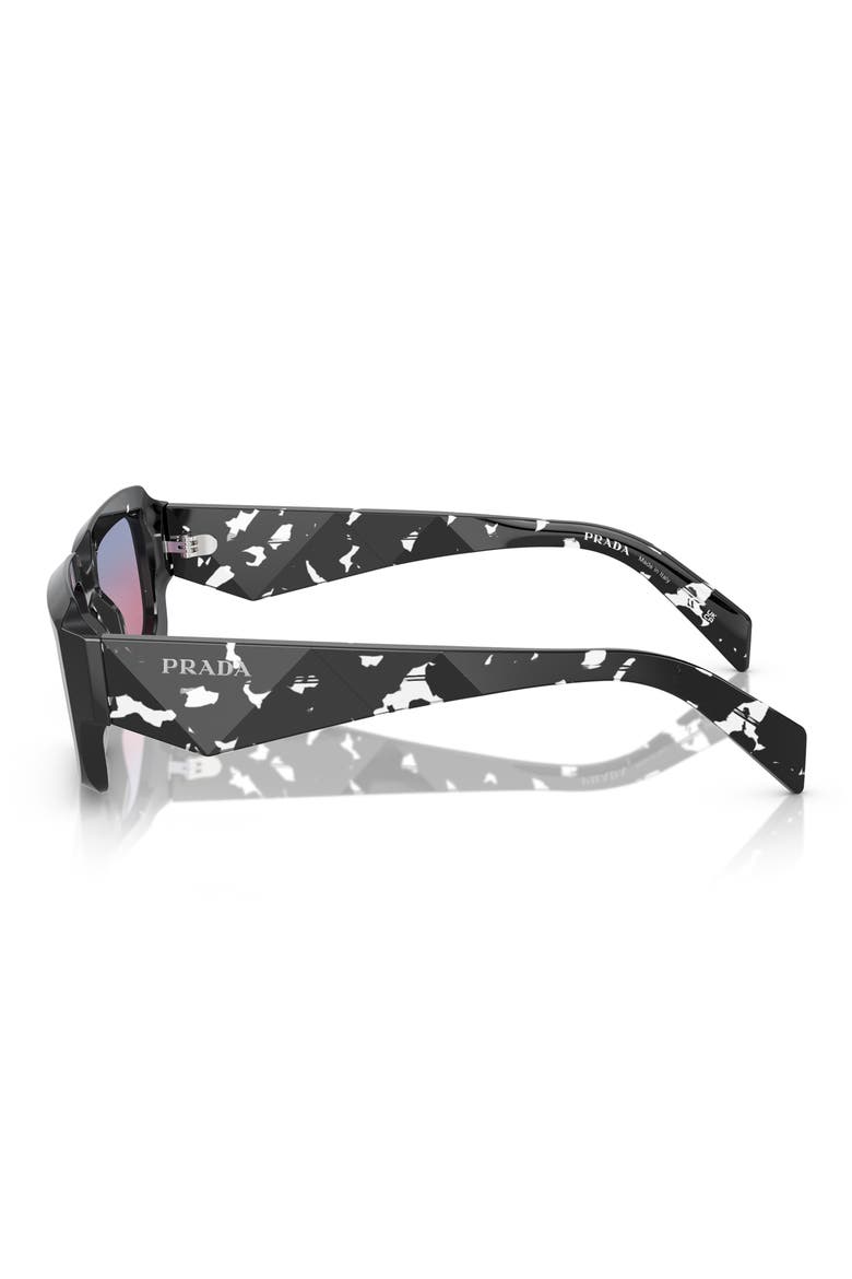 54mm Rectangle Gradient Sunglasses, Alternate, color, MAGENTA