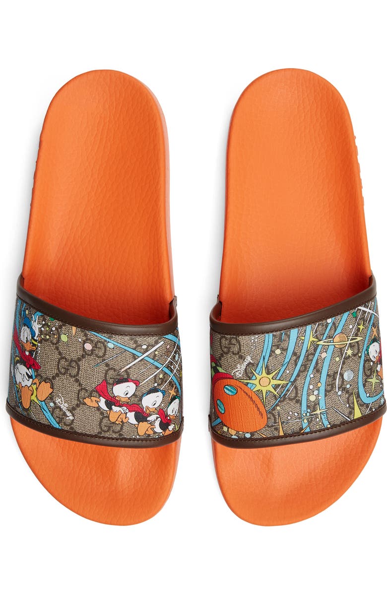 Gucci x Disney Pursuit Donald Duck Slide Sandal, Alternate, color,