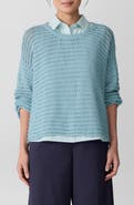 Eileen Fisher Crewneck Oversize Organic Cotton Sweater