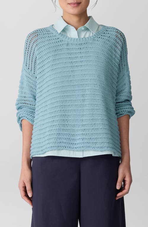 Eileen Fisher Crewneck Cord Yarn Pullover Sweater
