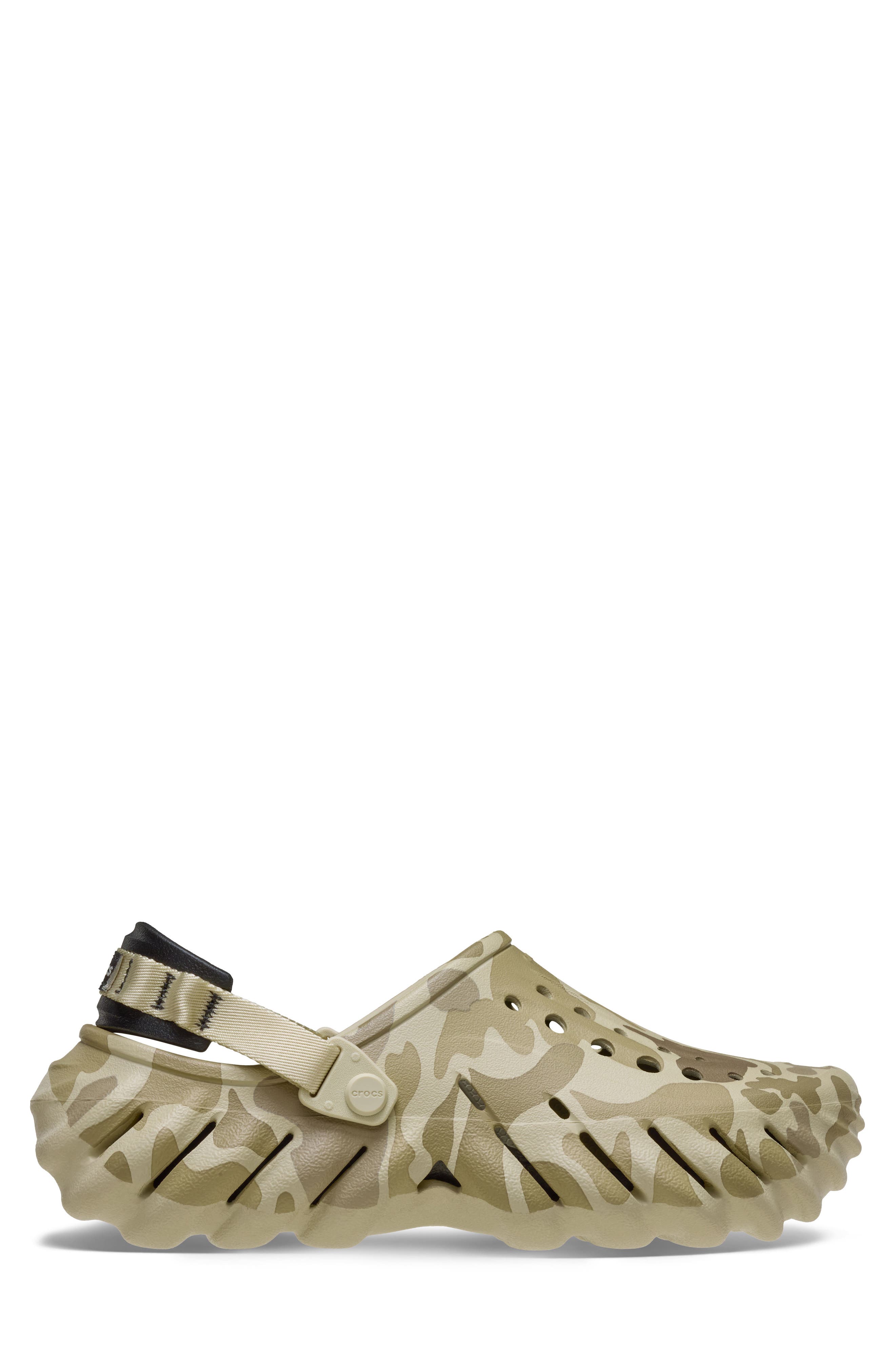 CROCS Echo Duck Camo Clog, Alternate, color, Bone/ Black