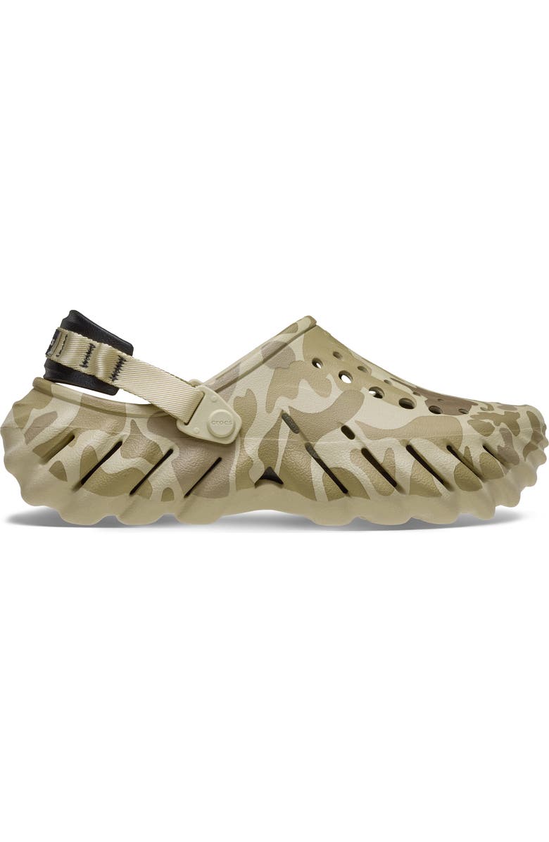 CROCS Echo Duck Camo Clog, Alternate, color, Bone/ Black