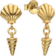 EYE CANDY LOS ANGELES Livia Shell Drop Earrings