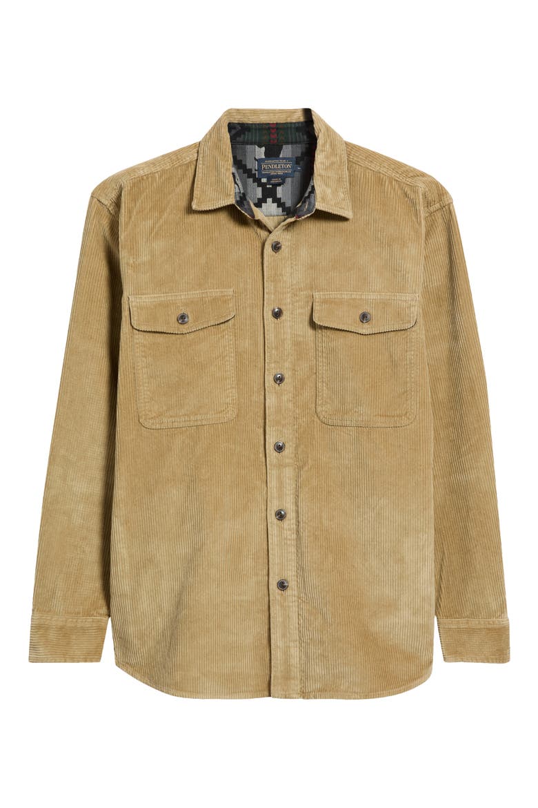 Belmont Cotton Corduroy Overshirt, Alternate, color, KHAKI/ LOST TRAIL