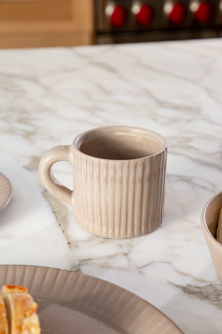 Earth Lines Mug, Alternate, color, Brown