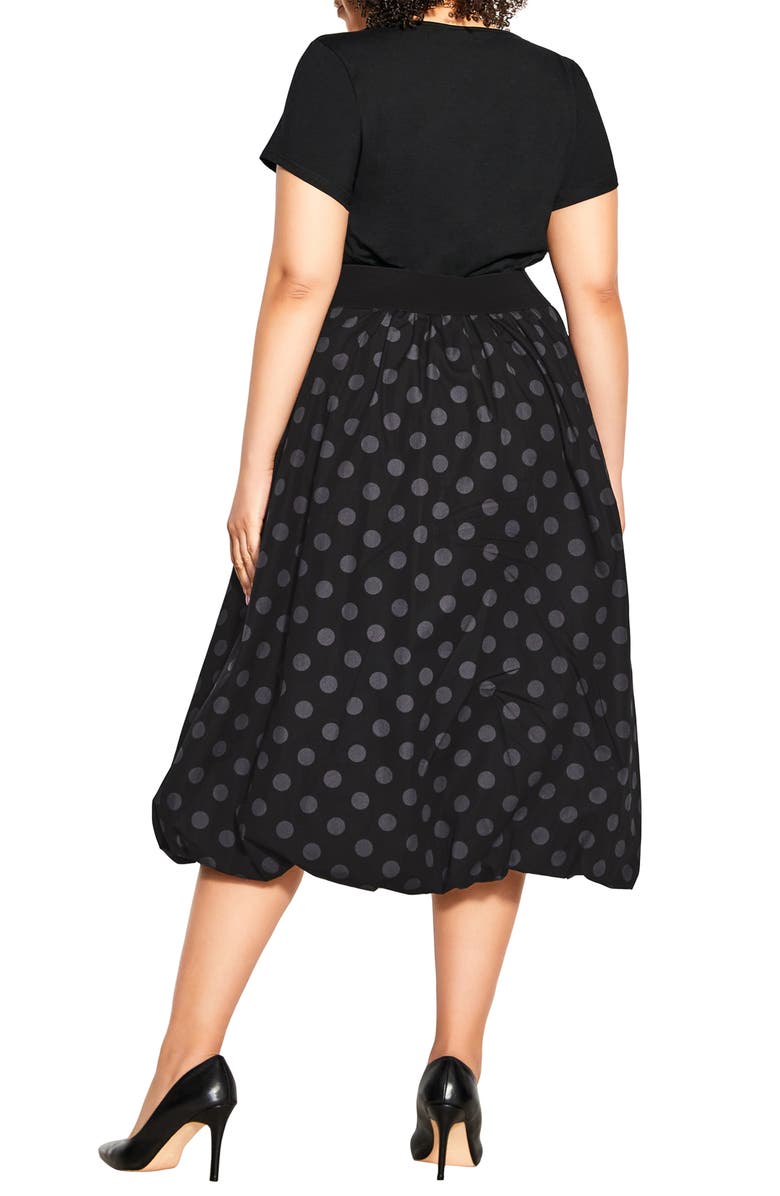 City Chic Maelle Belted Fit & Flare Dress, Alternate, color, 