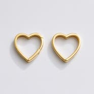 Ivy & Pearl Co. The Bellamy Heartline Hoops