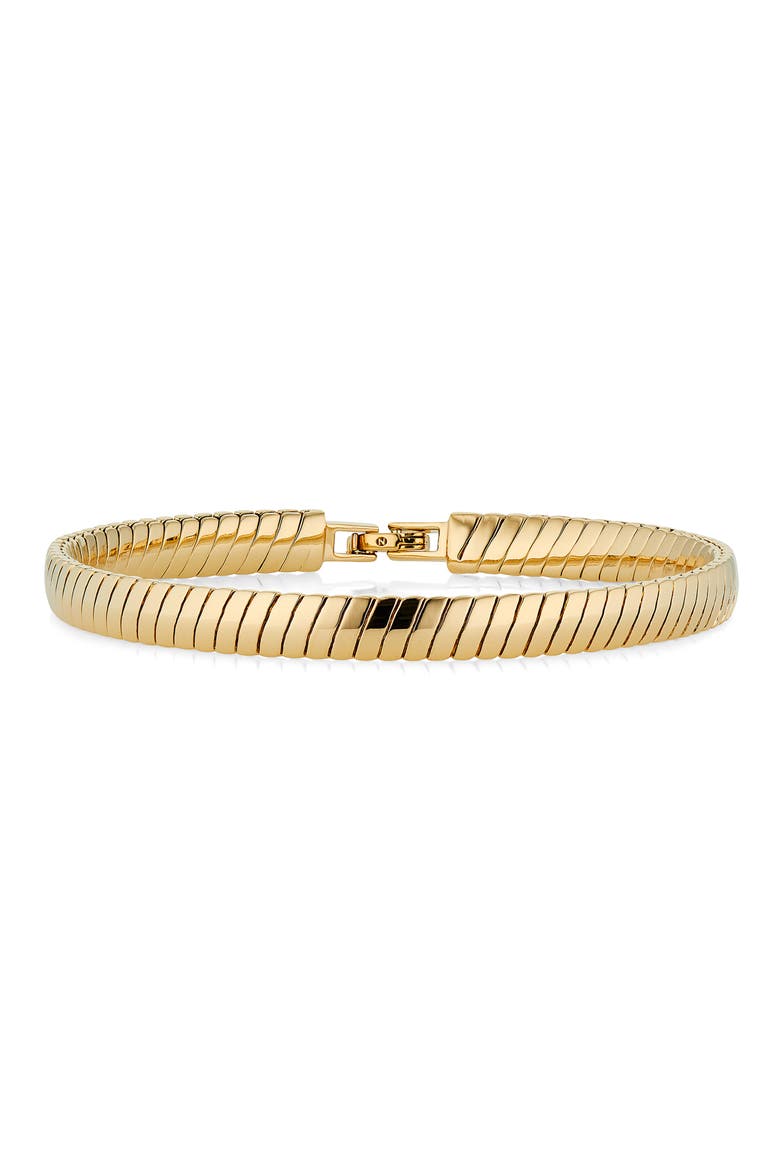 Cleo Omega Line Bracelet, Main, color, GOLD