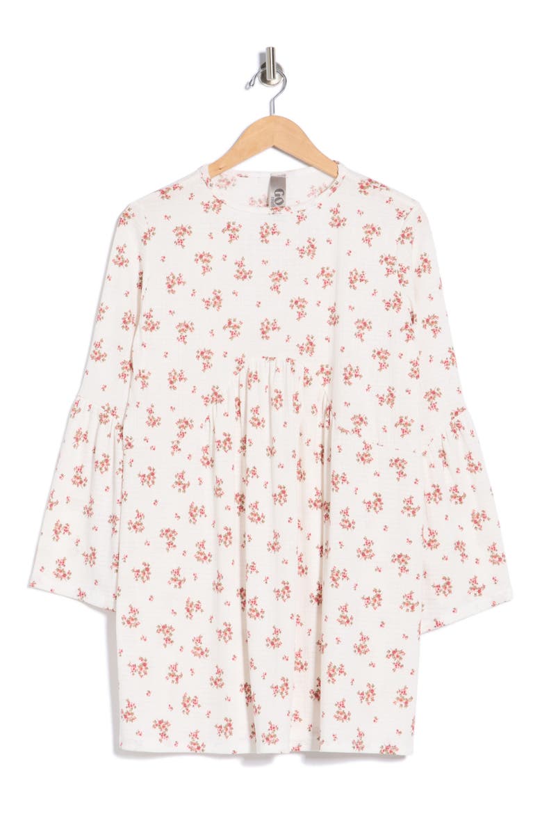 Bell Sleeve Swing Dress, Alternate, color, PRIMROSE PINK