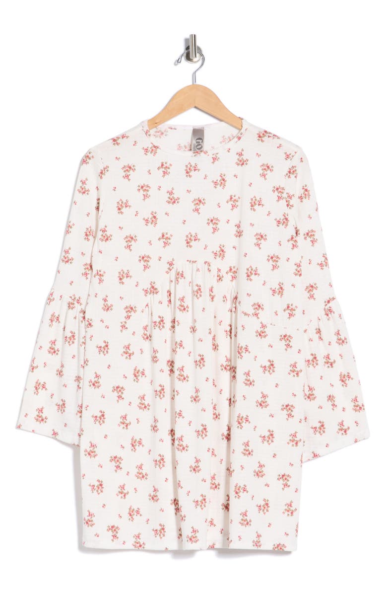 GO COUTURE Bell Sleeve Swing Dress, Alternate, color, Primrose Pink