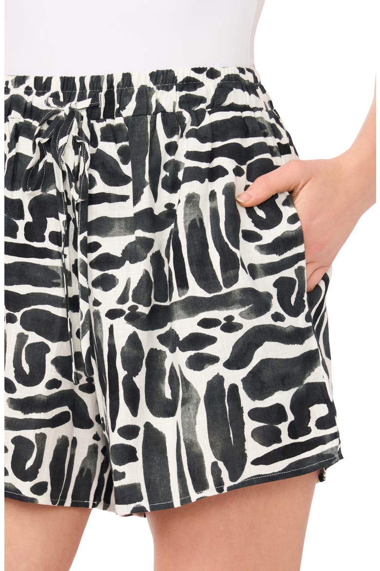 Pull-On Shorts, Alternate, color, RICH BLACK PRINT