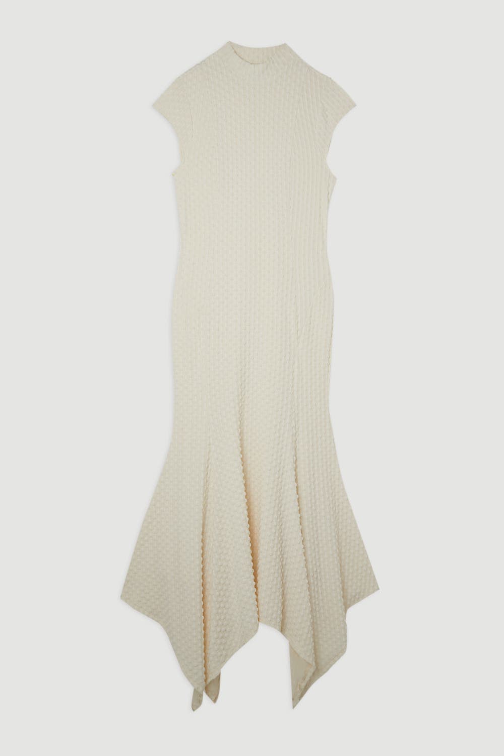 Textured Jersey Dramatic Hem Maxi Dress - image 2
