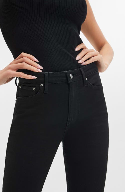 Guess Sexy Flare High Waist Jeans In Black