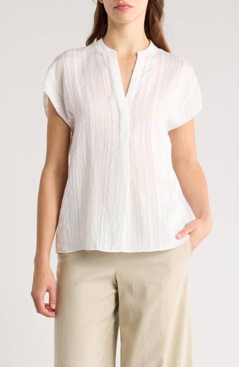 Split Neck Dolman Sleeve Top