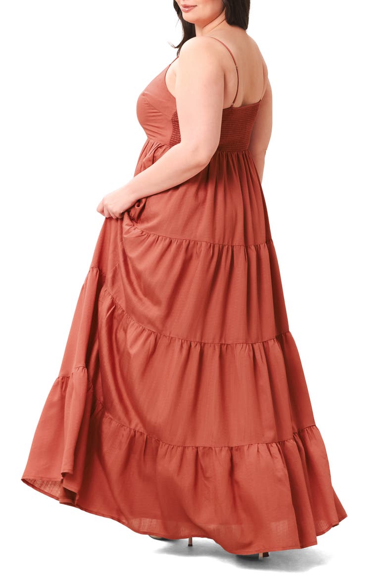 Sleeveless Maxi Dress, Alternate, color, BRONZE
