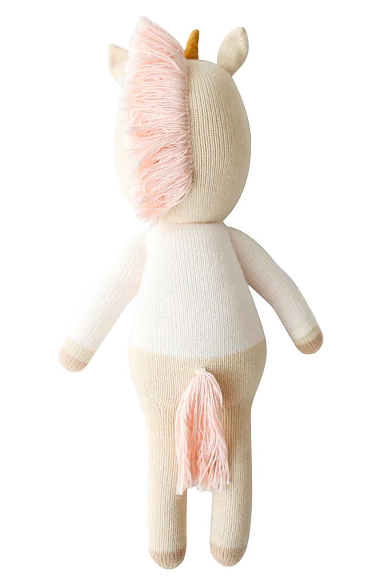 cuddle+kind Little Zara the Unicorn Stuffed Animal, Alternate, color, Ivory