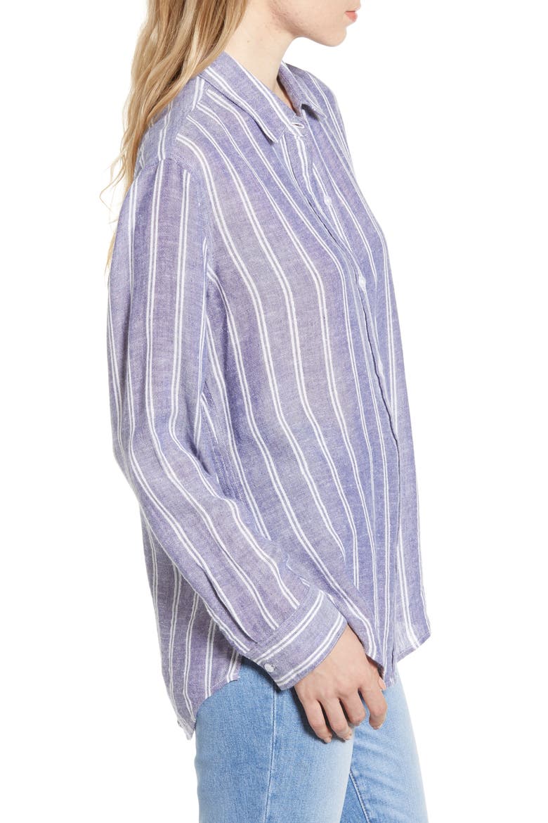 Sydney Stripe Shirt, Alternate, color, ARTIC STRIPE