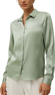 Lilysilk LILYSILK Women's Basic Concealed Placket Silk Shirt
