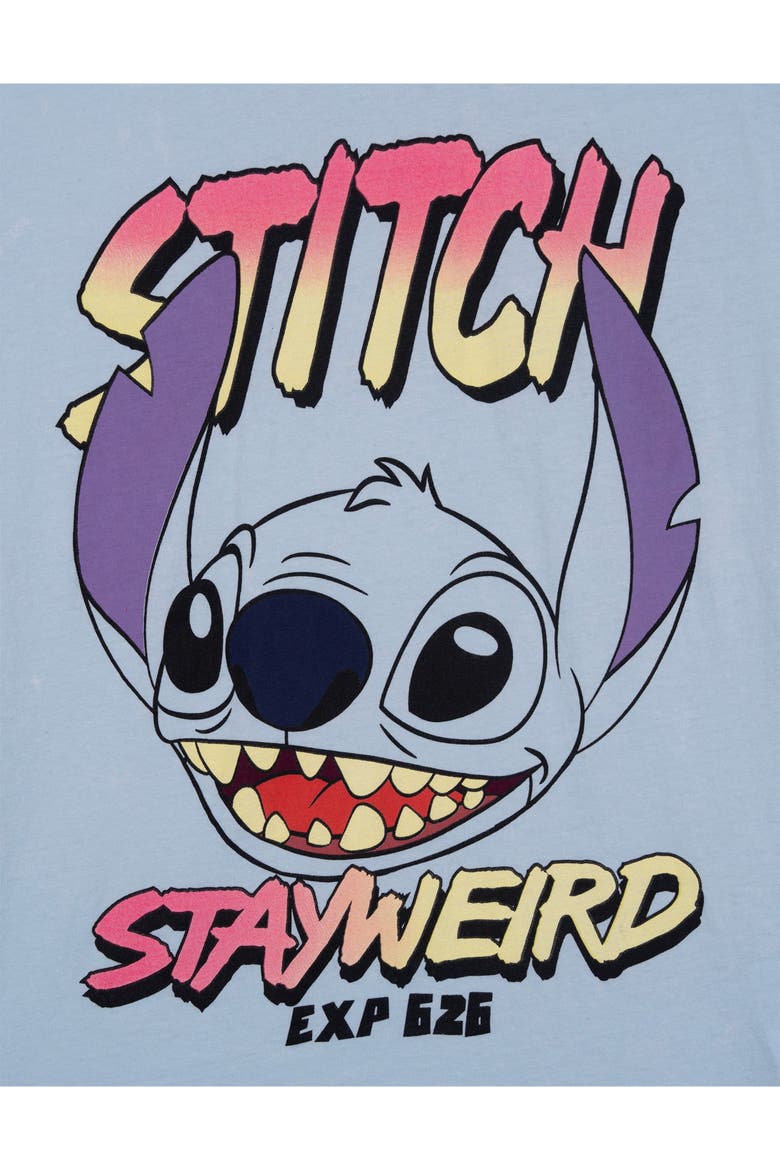 Lilo & Stitch Boys' Short Sleeve T-shirt (toddler, Little Kid & Big Kid), Alternate, color, Stitch Blue Wash