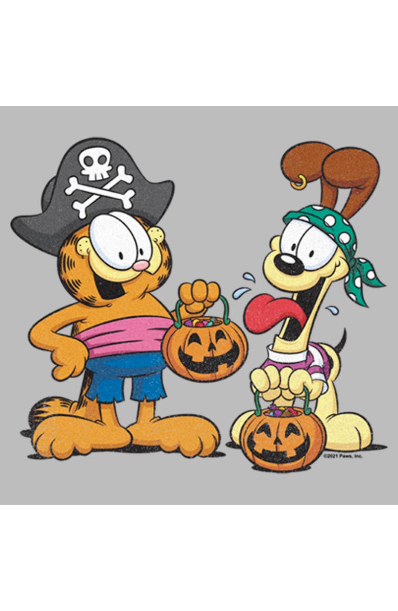 Garfield Men's Garfield Halloween Duo Graphic T-Shirt, Alternate, color, Athletic Heather
