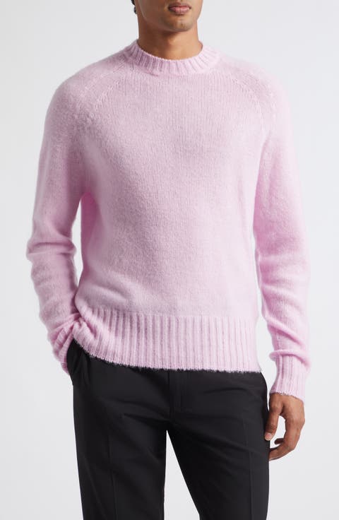 Brushed Cashmere Seamless Crewneck Sweater