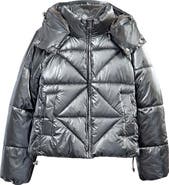 Sam Edelman Shiny Crop Puffer Jacket
