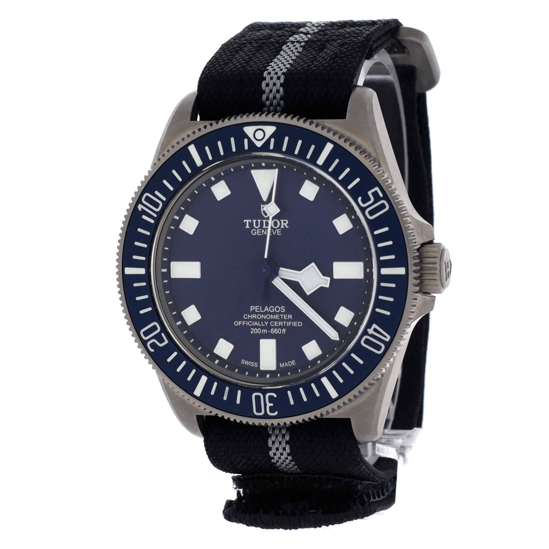 Pelagos FXD Automatic Watch Titanium and Fabric 42, Alternate, color, Blue